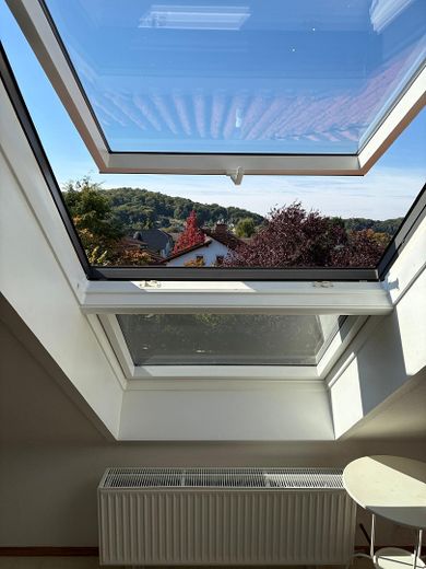 Aussicht aus Spitzboden