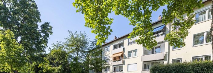 Blick auf die Balkone