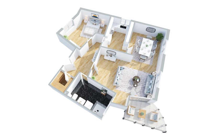 Sensationelle 2,5-Zimmer Whg mit Panoramablick, Balkon + Tiefgarage – फोटो 16
