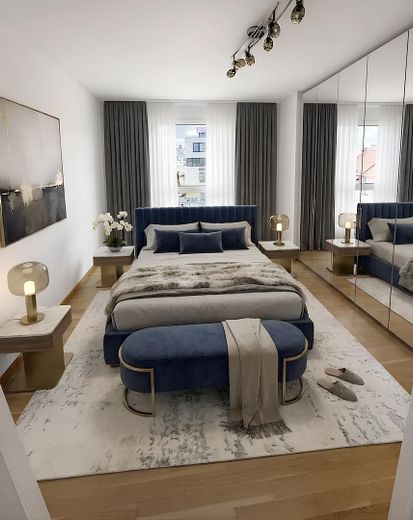 Aileler, evden çalışanlar ve Stuttgart’a gidip gelenler için ideal, 4,5-5 odalı modern yaşam hayali – Schlafzimmer , Ki- generiert