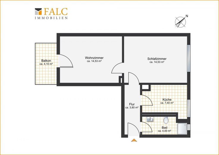 Grundriss Wohnung 1. OG