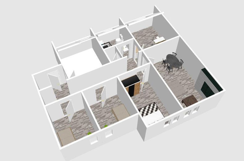 Geniş oturma mutfağına sahip 4 odalı daire - 80 m² yaşam alanı + yaklaşık 40 m² kullanım alanı – Fotoğraf 1