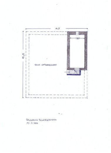 Grundriss Keller