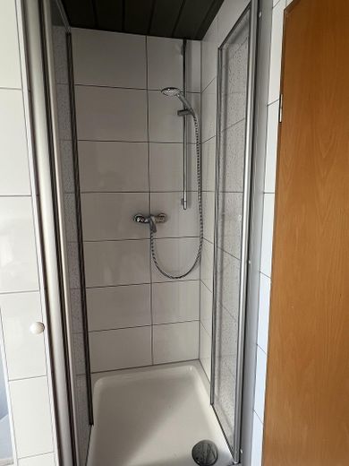 4-Zimmerwohnung im urbanen Mannheimer Industriehafen - ideal für studentische und andere WG's – Dusche im Bad
