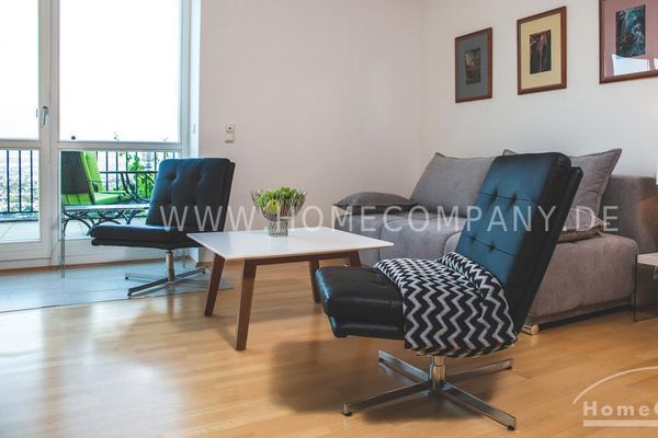 28256 HomeCompany Dresden مفروش/Furnished شقة من غرفتين مع تراس كبير في موقع حصري في منطقة فايسن هيرش في دريسدن، بحد أقصى شخصين