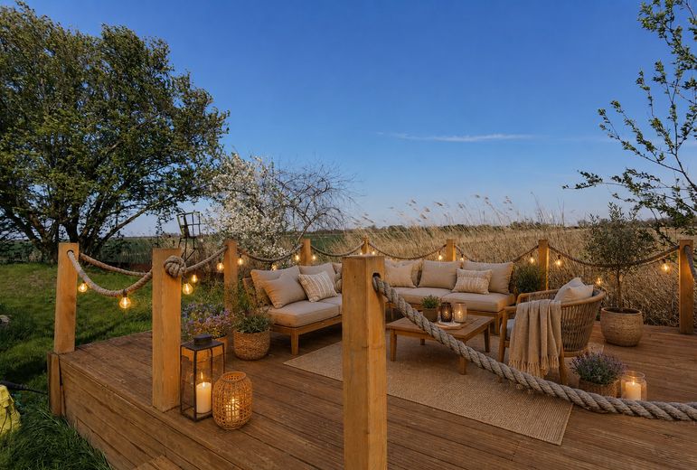 Terrasse 2 mit freiem Blick