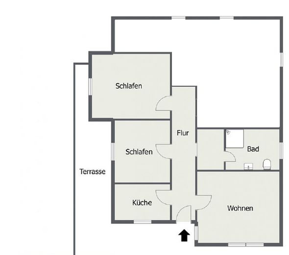 Steimel-Weroth में 30 m² की नवीनीकृत धूपदार छत वाला 3-कमरे, रसोई और बाथरूम का अपार्टमेंट – फोटो 9