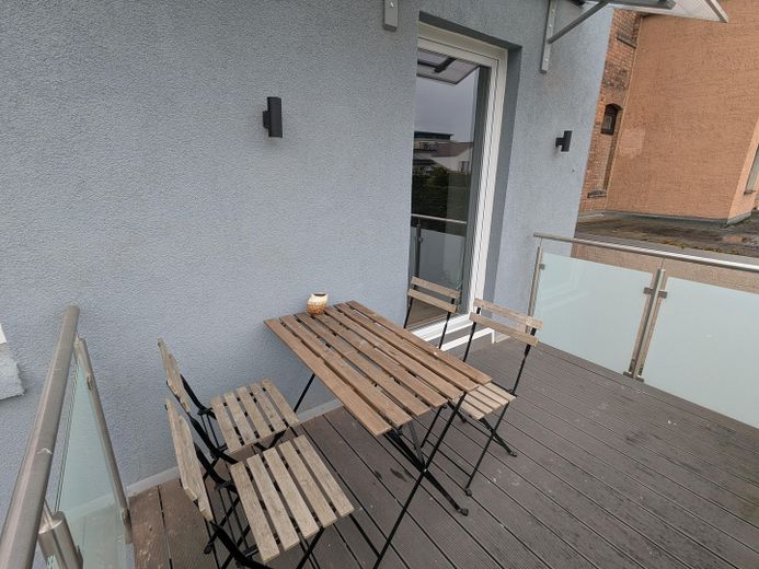 3 locali, cucina, bagno, balcone, fascino d’epoca, posto auto, Moritzberg – Balkon