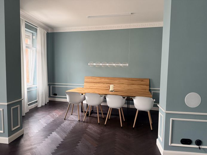 Attraktive 2 Zimmer Wohnung im 1. OG Johannesviertel in Darmstadt – Essbereich