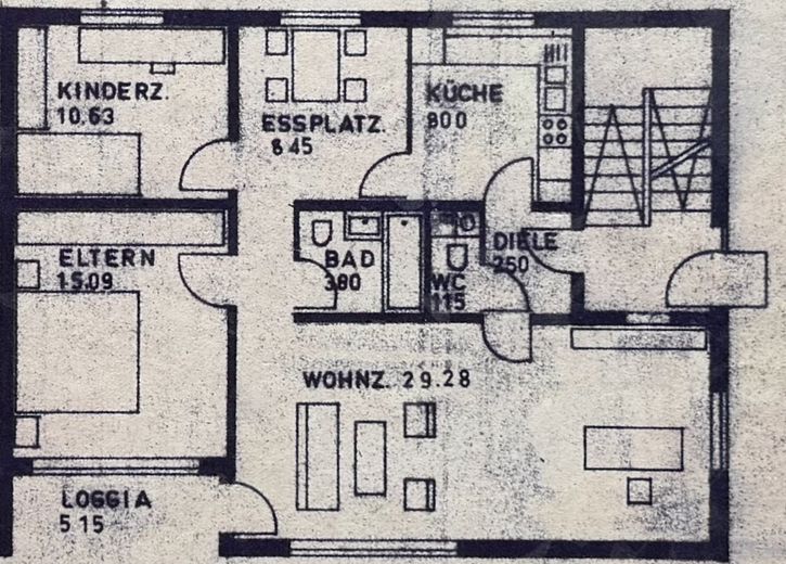 Twee-gezinswoning in een rustige woonomgeving – Grundriss EG (OG fast gleich)
