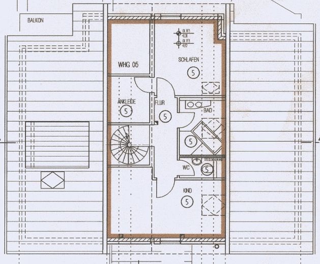 Grundriss Spitzboden