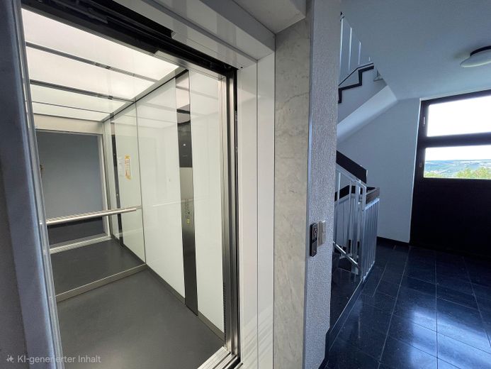 Renovierte 2-Zimmer-Wohnung mit modernem Bad, Balkon, Blick ins Grüne & Aufzug - provisionsfrei – Aufzug