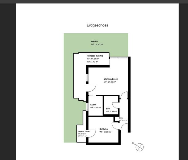Vivir con encanto de jardín: exclusivo piso de 2 habitaciones en Trudering – Foto 24
