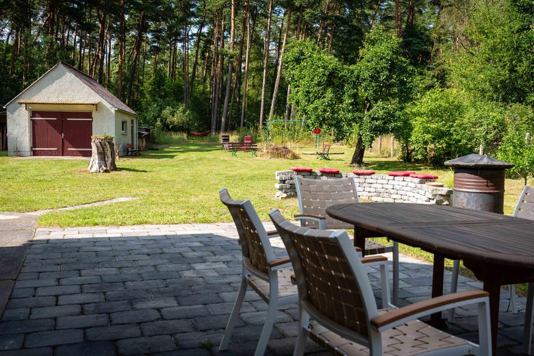 Blick zur Garage