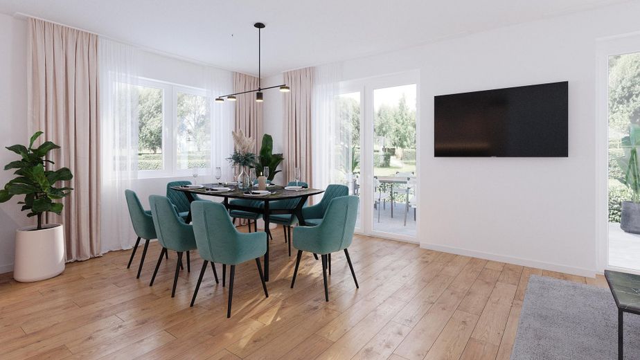 Moderne KfW-40-Doppelhaushälfte in ruhiger Lage von Bremerhaven-Wulsdorf – Wohnzimmer_2