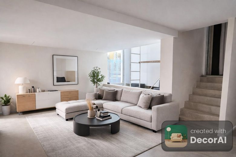 Primera ocupación, casa única de niveles divididos en Meerbusch-Büderich / Düsseldorf – Wohnzimmer