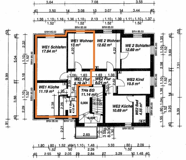 Helle & gemütliche 2-Zimmer-Wohnung in ruhiger Bestlage von Freital – Grundriss