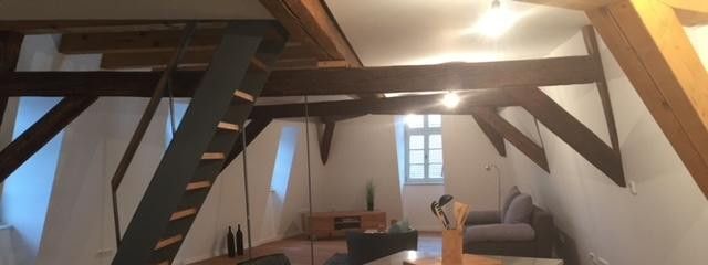 Treppe zum Schlafbereich