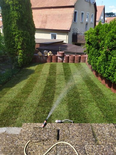Renoviert, 2,5 ZKB Zentral ruhig, eigener Garten, möbliert – Eigener Garten + Terasse