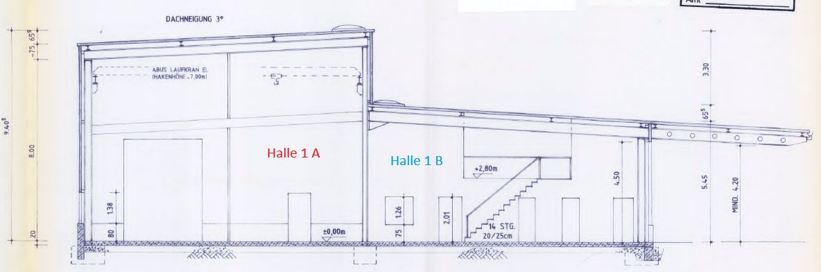 Lagerhalle/Gewerbehalle/Miethalle/Warmhalle/1100+300m²/Hallenkran 10t – Foto 17