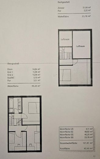 Grundriss Obergeschosse
