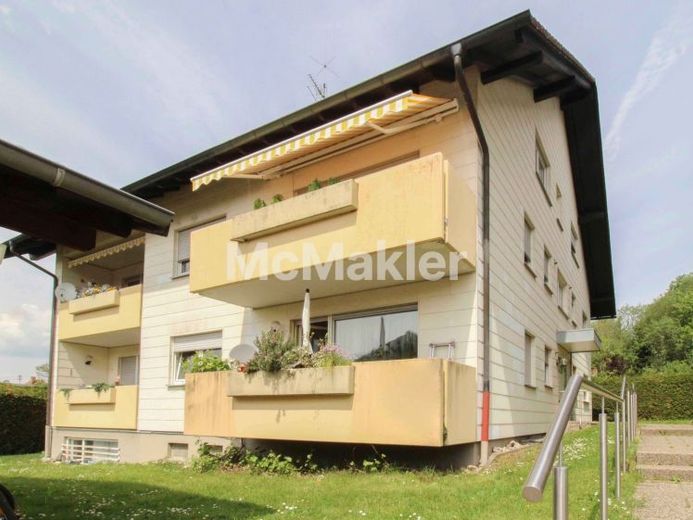 Appartement de 2 pièces loué avec balcon, place de stationnement et vue sur la verdure à BAD-Haueneberstein – Photo 1