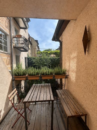 Little city house in the heart of Munich – Balkon mit Blick in den Süden