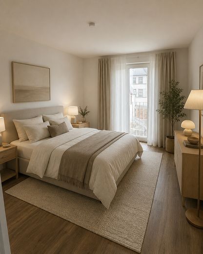 Schlafzimmer mit Möbel KI