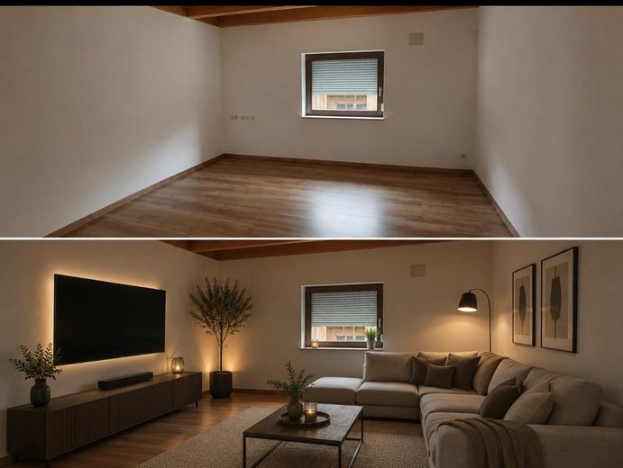 Wunderschönes Architektenhaus zur Miete – TV-Zimmer