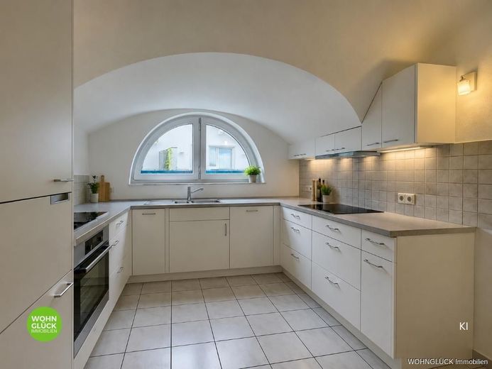 Bezaubernde Maisonette Wohnung mit Traumbalkon – Küche