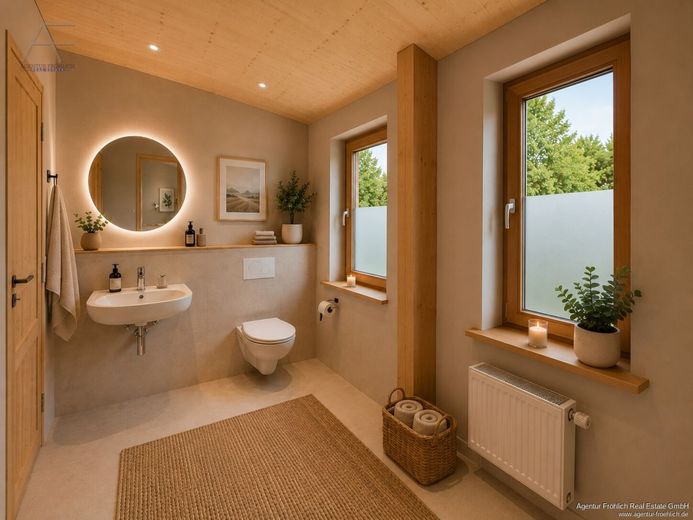 Fernblick statt Standard - Einfamilienhaus mit Potenzial in traumhafter Hanglage – Masterbad2