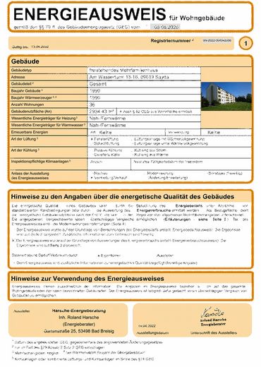 Energieausweis
