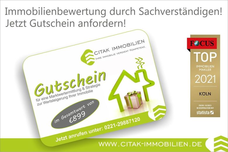 Ihr zukünftiges Zuhause mit Perspektive. Solide vermietet &amp; ideal für Familien in Pulheim-Sinnersdorf – Gutschein Wertermittlung