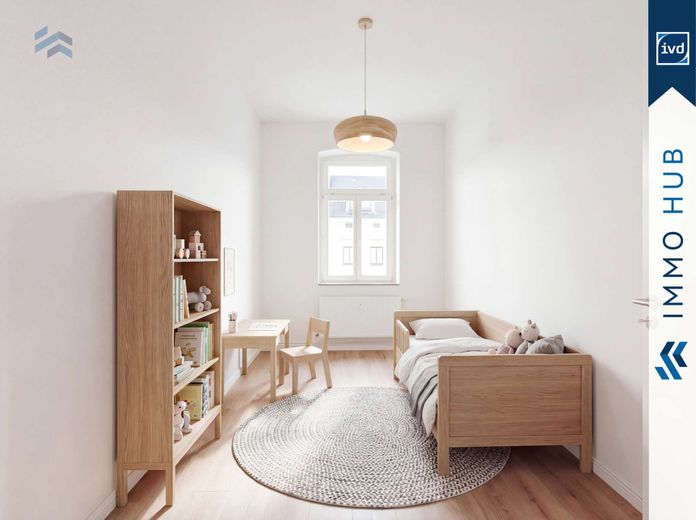 ++ Sofort bezugsfreie und frisch sanierte Maisonnette-Wohnung in Gohlis-Süd  ++ – 5728662-YAKjZW75Ap7wfUv565DUBh3V-Kinderzimmer_gestaged.jpg