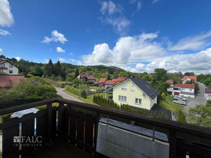 Großes Haus mit Einliegerwohnung – Ausblick vom Balkon Schlafzimmer