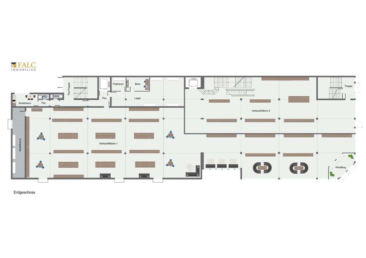 Solides Gewerbeinvestment - Zentrale Lage, starke Mieter, sichere Perspektive – Grundriss Erdgeschoss