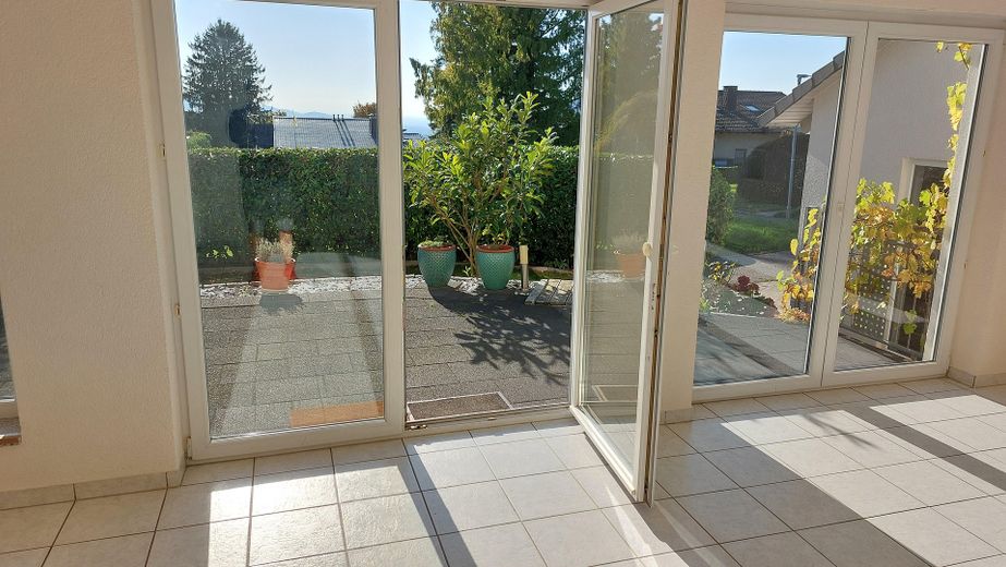 Blick auf die Terrasse