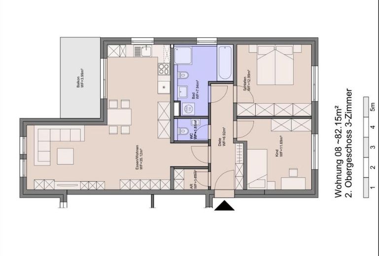 Moderne 3-Zimmer-Eigentumswohnung mit Westbalkon, Tiefgarage und Aufzug in begehrter Lage von Stein – Foto 30