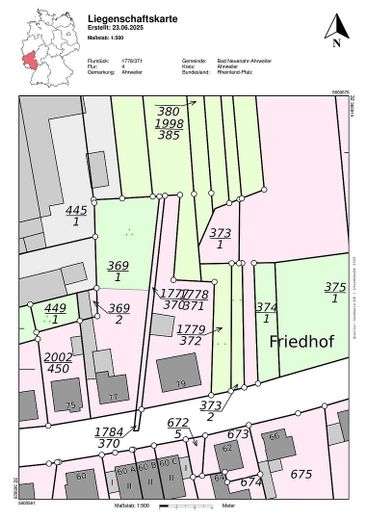 Lageplan mit  2. Baugrundstück