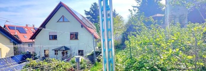 Top detached house with a large photovoltaic system
