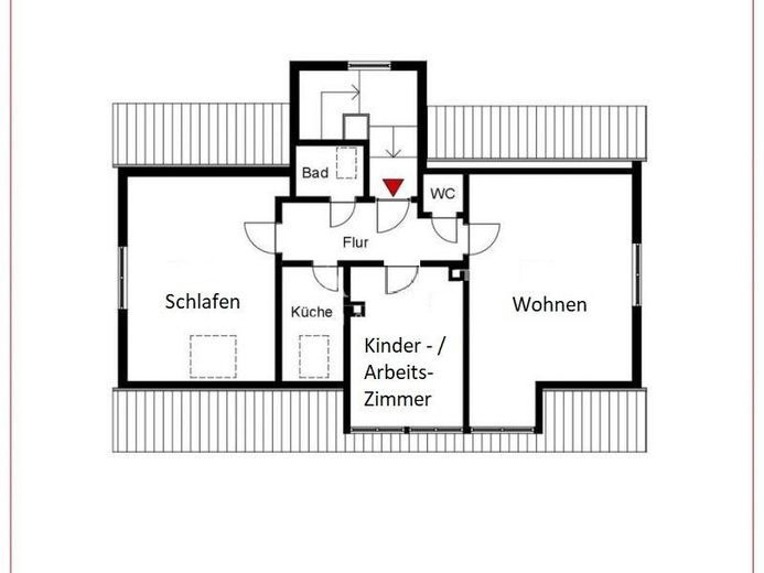 Sonnige 3 Zimmer DG-Whg.m.Stellplatz und Einbauküche in Stammheim ruhige Straße – Foto 12
