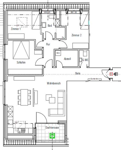Exklusive 4-Zimmer-Wohnung mit großem Balkon – Foto 12