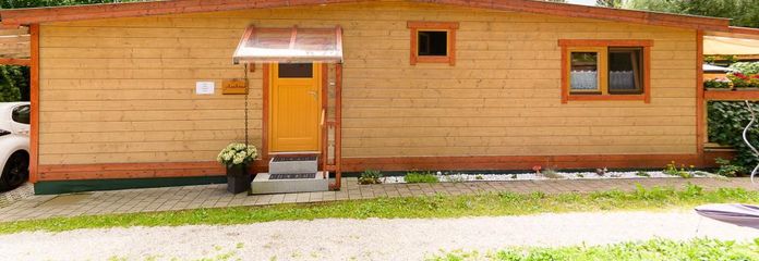 Mobilhome - Holzbohlenhaus 91qm Wohnfläche auf einer Ebene