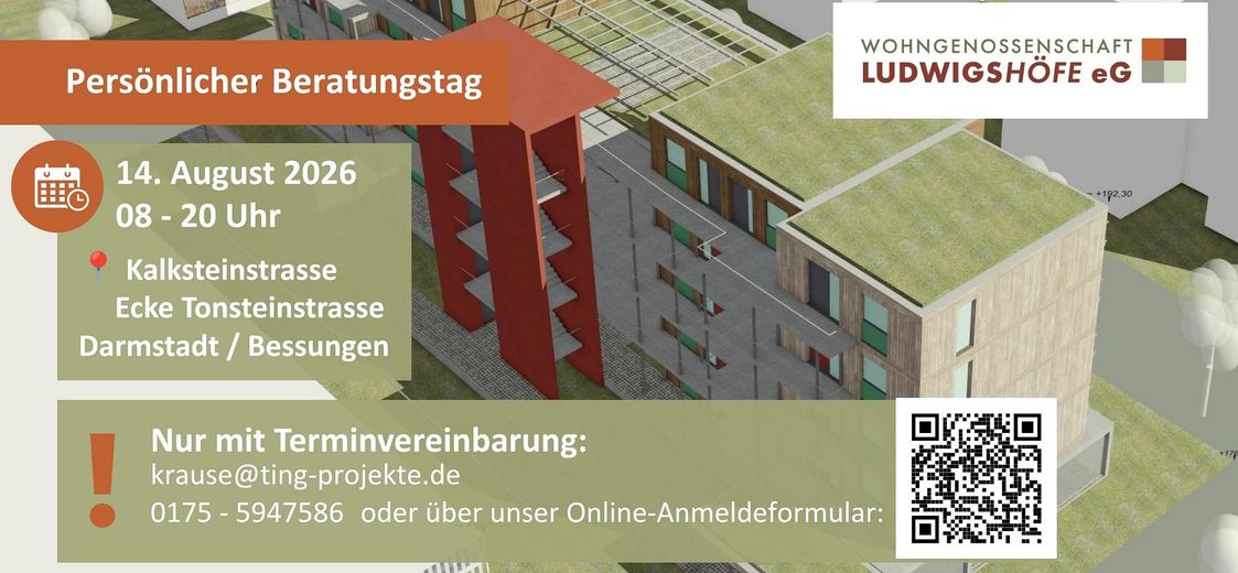 3-Zimmer-Wohnung (WBS/GEK) im Wohnquartier: Mehr als Wohnen - Gemeinsam Zuhause Ludwigshöfe (LH) – Beratungstag LudwigsHöfe