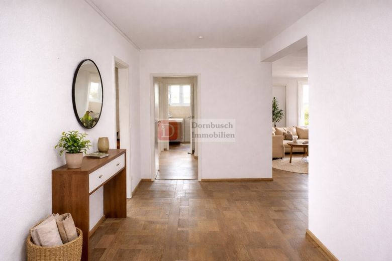 Top!! Penthouse mit großer Südwest-Dachterrasse und Skylineblick – Diele - Virtual Staging