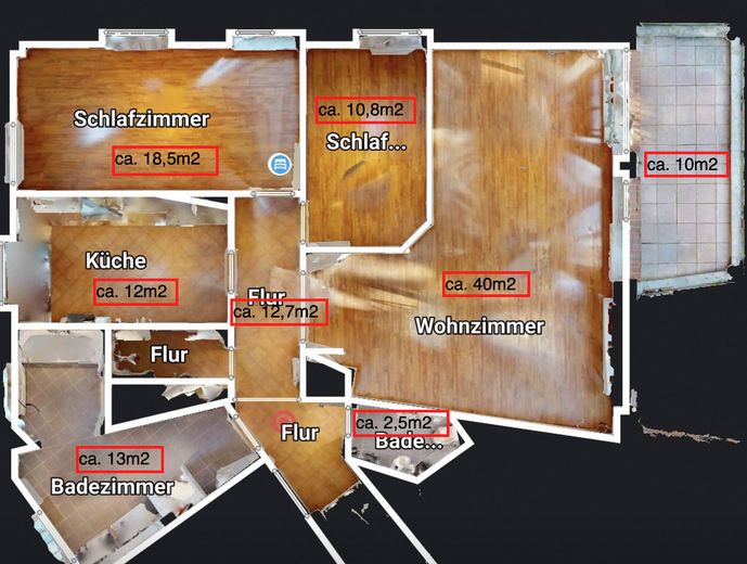 Appartement lumineux de 3,5 pièces à Sasel | Balcon exposé sud-ouest & 2 places de stationnement en parking souterrain – Grundriss