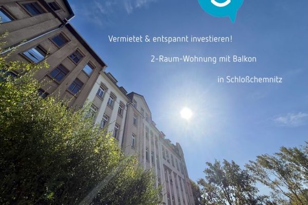 Beleggingsobject • begane grond • met balkon • 2 kamers • in Schloßchemnitz • verhuurd