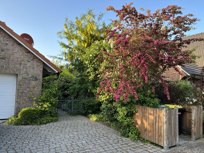 Landhaus "Rose Garden" direkt vor Sylt zu verkaufen! – Durchgang Garage/Garten
