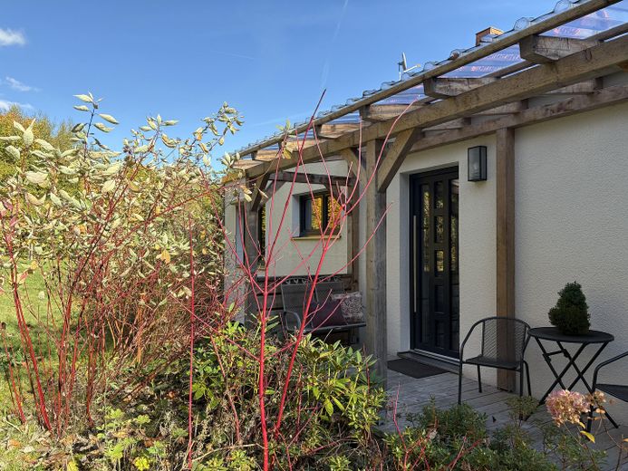 Modulhaus Haupteingang