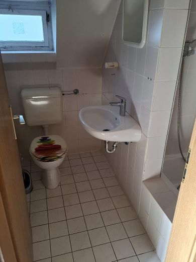 Nbg-Gaismannshof’ta inci - Tek ailelik ev (veya 3 odalı mutfak-banyo zemin kat + 2 odalı mutfak-banyo çatı katı) ve büyük, sakin bahçe – Duschbad DG (geließt)